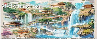 91次元同人创作中心展示页，多位创作者的精美同人插画以瀑布流形式呈现，画面富有创意与活力